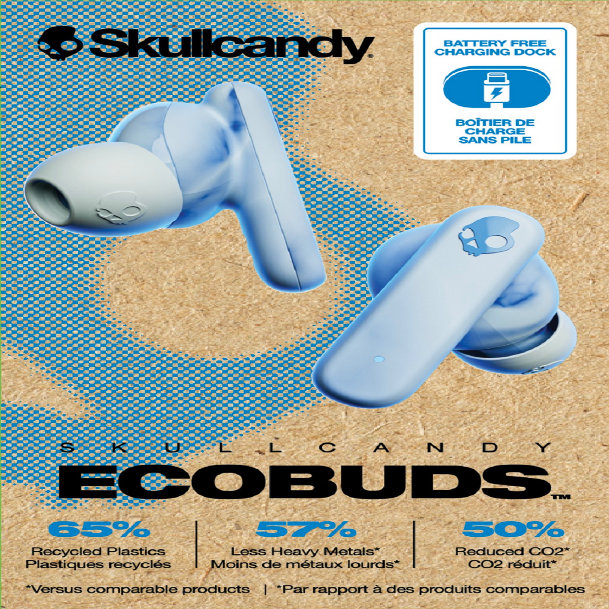 Audífonos Skullcandy Ecobuds In-Ear Inalámbricos