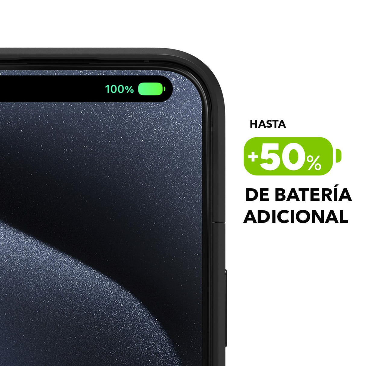 Funda Batería mophie juice pack access para iPhone 15 Pro Max Negra