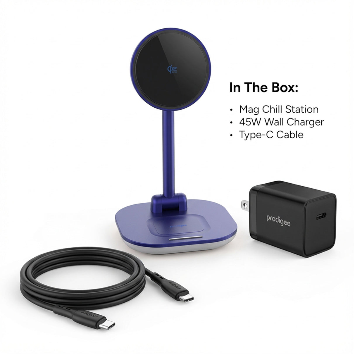 Cargador Inalámbrico Prodigee Chilli Qi2 Triple 15W