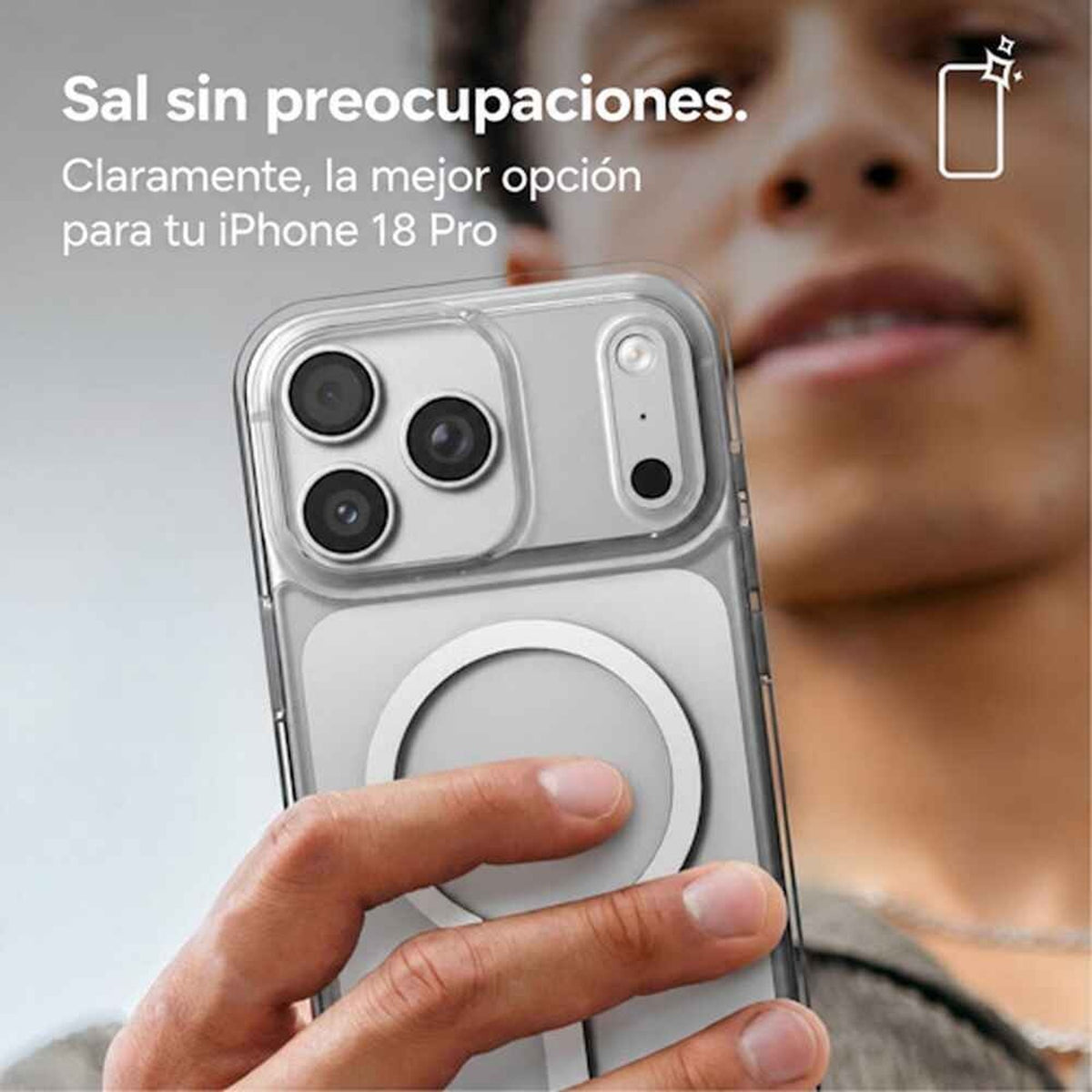 Funda Snap Zagg Crystal Palace Lite Para iPhone 18 Pro Max Transparente