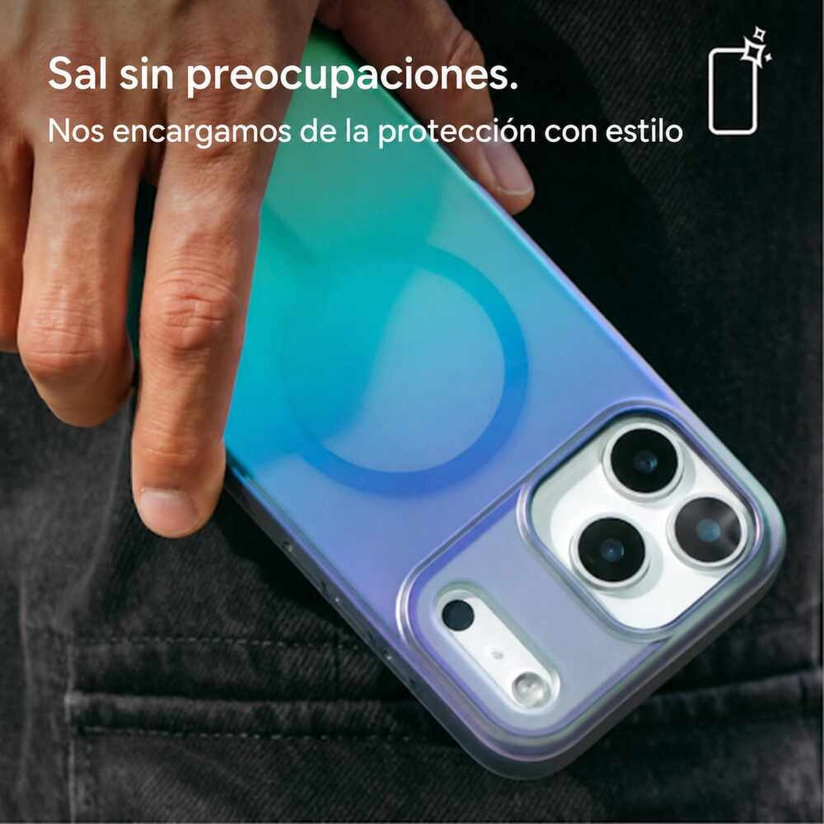 Funda Snap Zagg Milan Para iPhone 18 Pro Raven