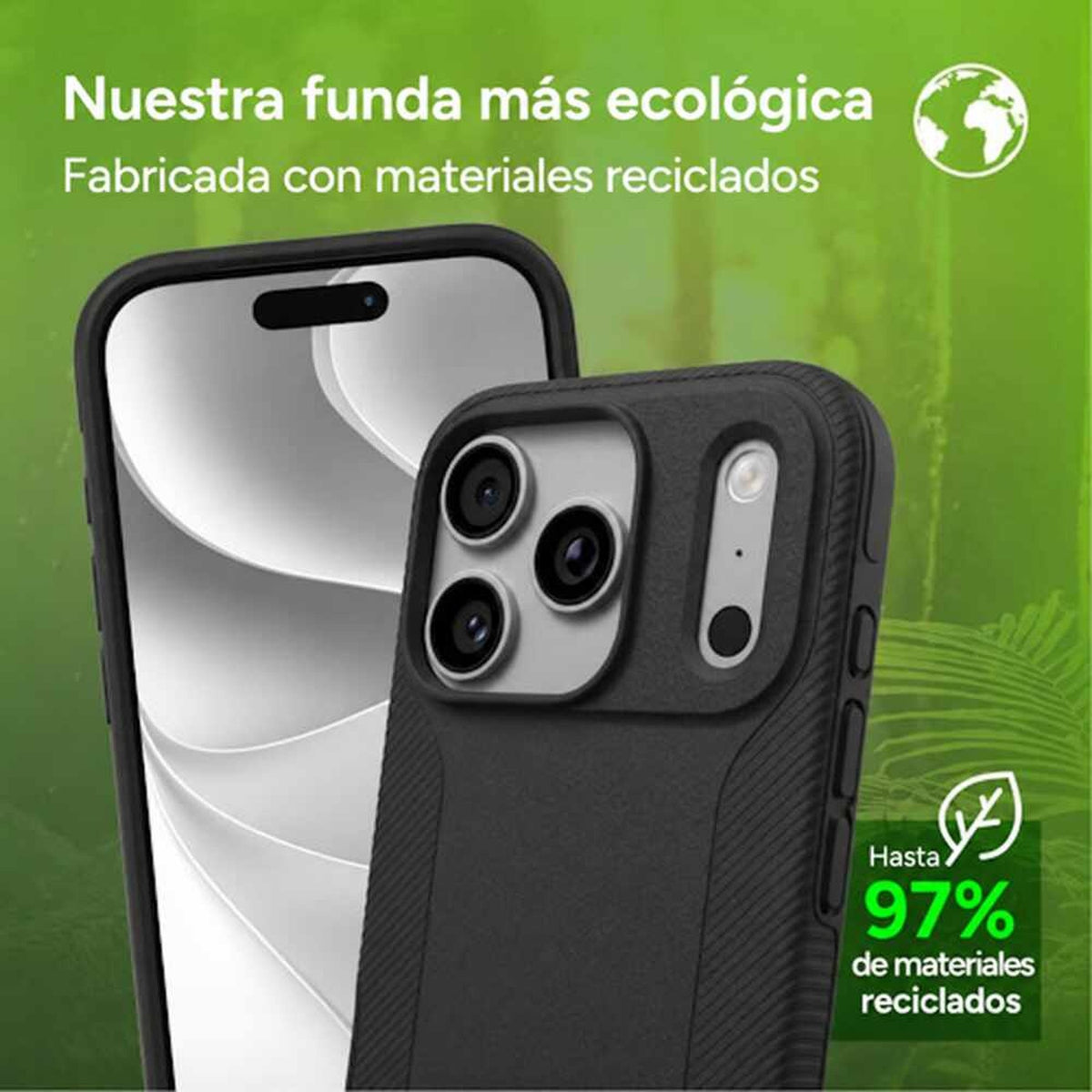 Funda Snap Zagg Luxe Para iPhone 18 Pro Negro