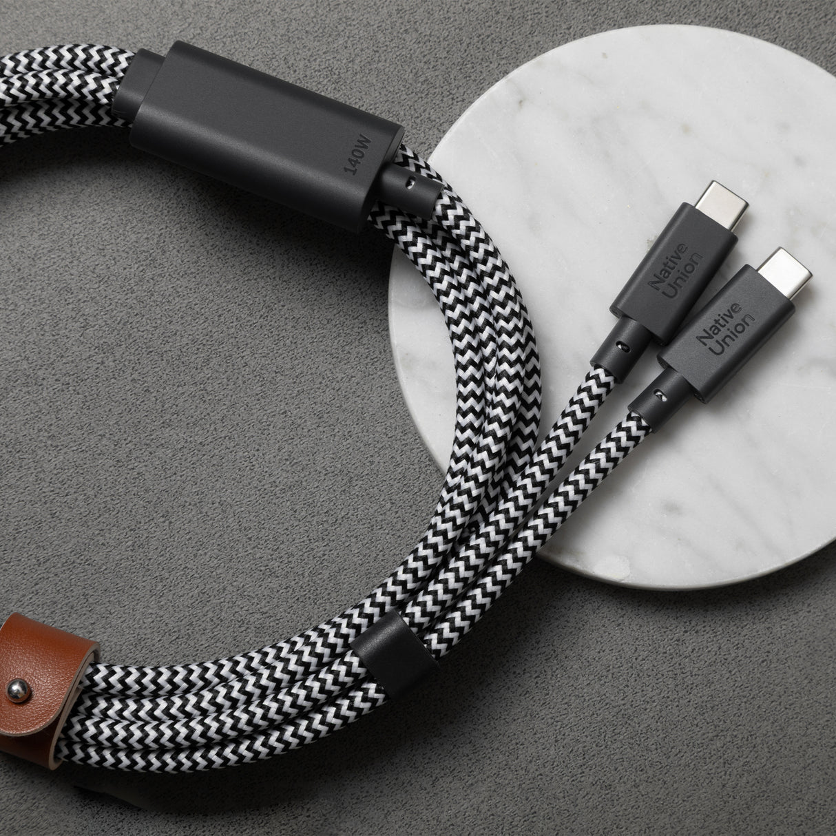 Cable dual Premium USB- C de 2 M 140W Split Native Union
