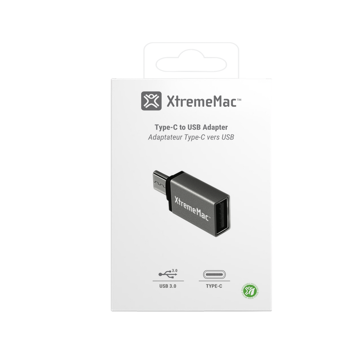 Type C to Usb A Adapter Gray Xtrememac