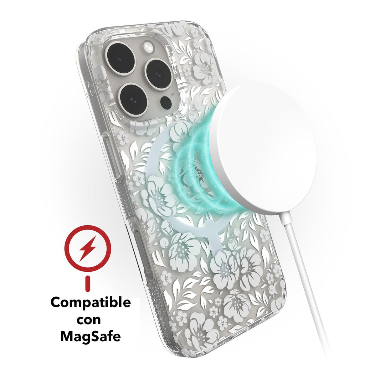 Funda Zagg Milan Floral con Magsafe para iPhone 16 Pro Max