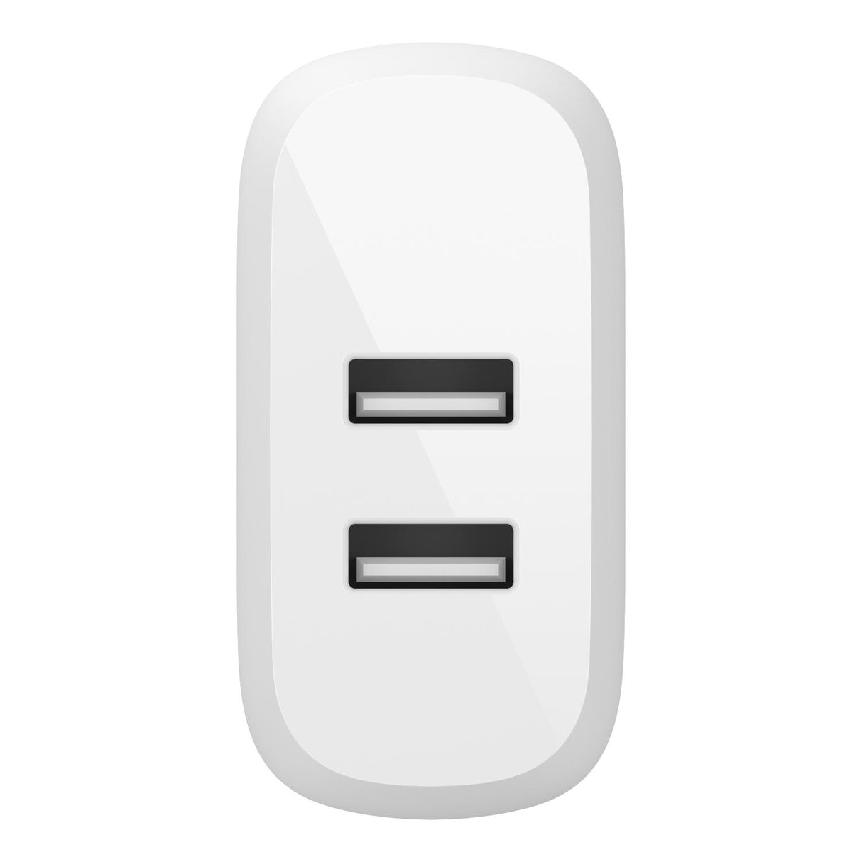 Cargador De Pared De 24W Entrada Dual Usb A Blanco