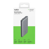 Power Bank 10k Usb-A and C Input 15w Belkin Gray