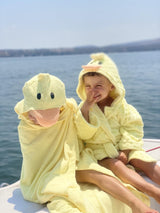 Duck-shaped children's towel, one-size-fits-all