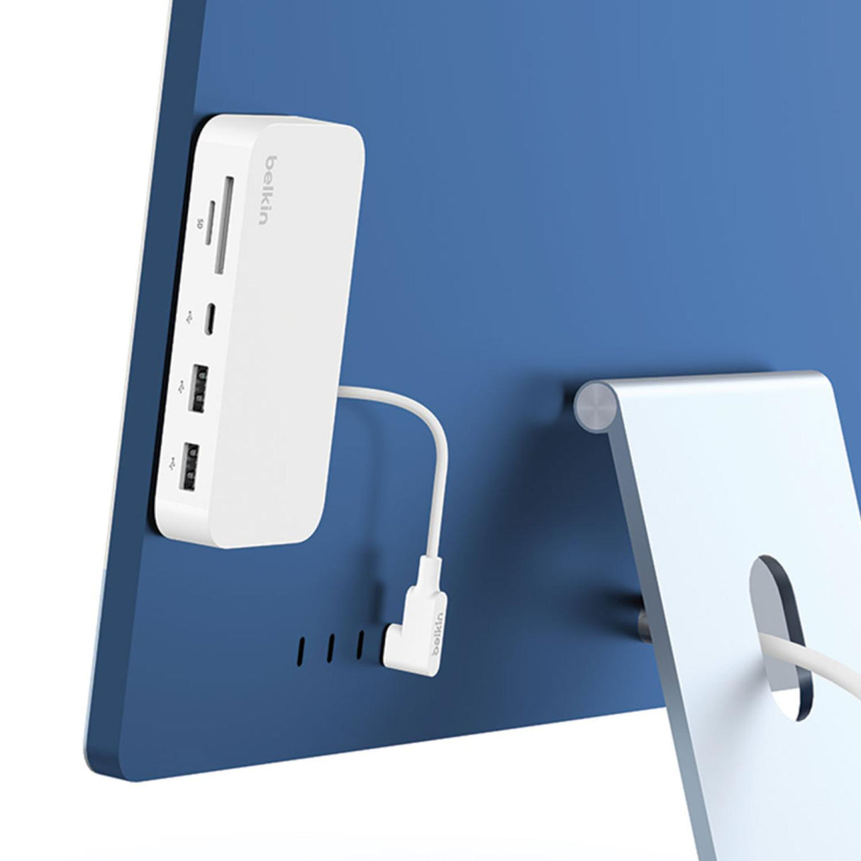 Adaptador Multimedia De 6 Puertos Con 2 Puertos Usb A, 1 puerto Usb C, SD 3.0, Micro SD, Gigabit Eth