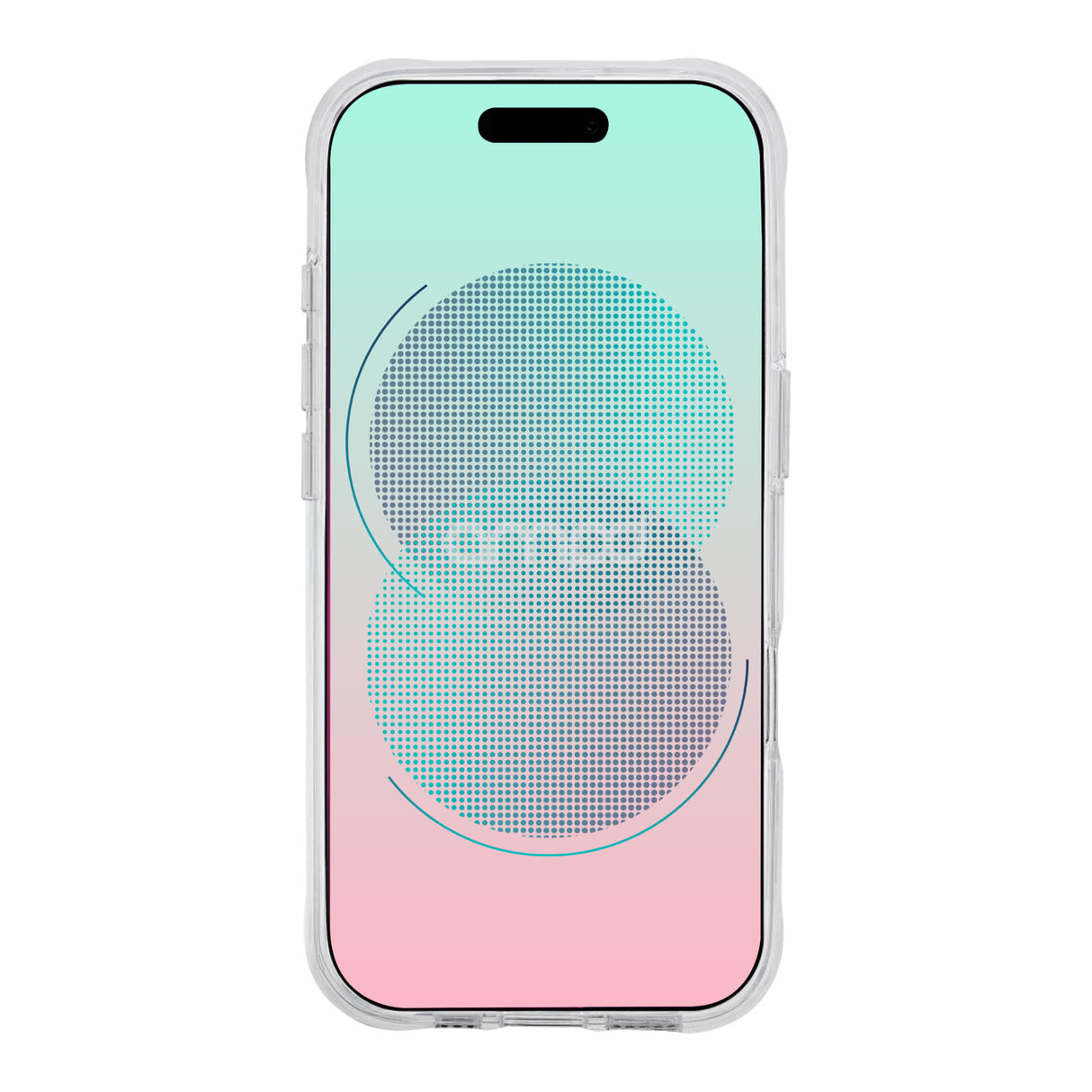 Funda Para iPhone 17 Air Transparente Blue Blossom AMPD