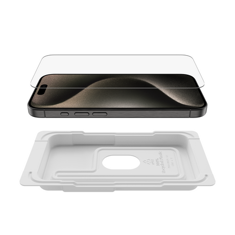 Mica de vidrio templado para iPhone 15 Pro Belkin