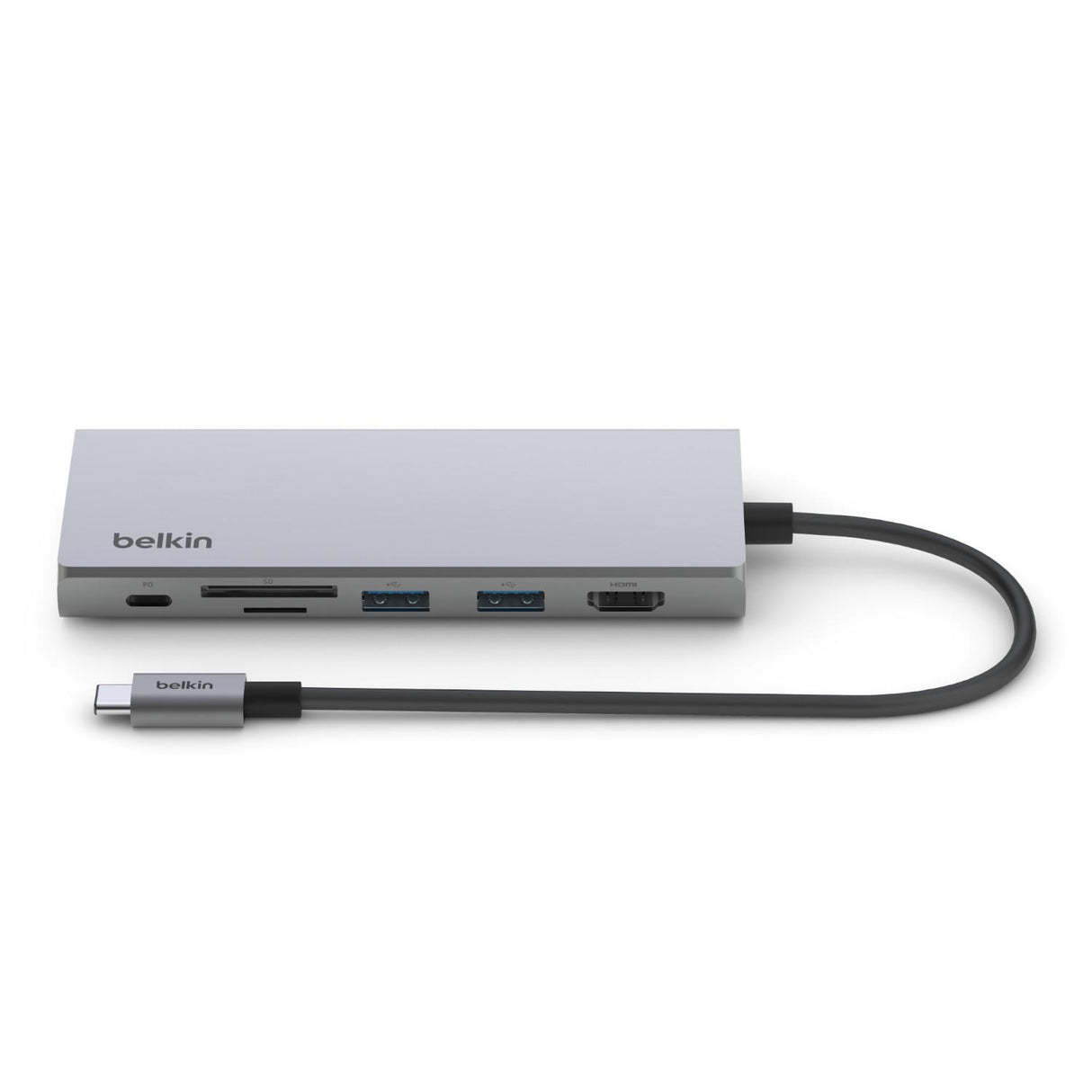 Adaptador Belkin Multipuerto USB-C 7 en 1 Plateado