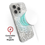 Funda Zagg Milan Daisies con Magsafe para iPhone 16 Pro