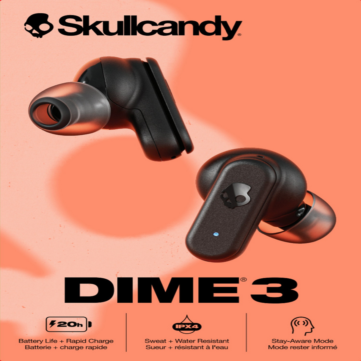 Skullcandy TW In-Ear Dime 3 Wireless Headphones