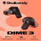 Audífonos Skullcandy TW In-Ear Dime 3 Inalámbricos