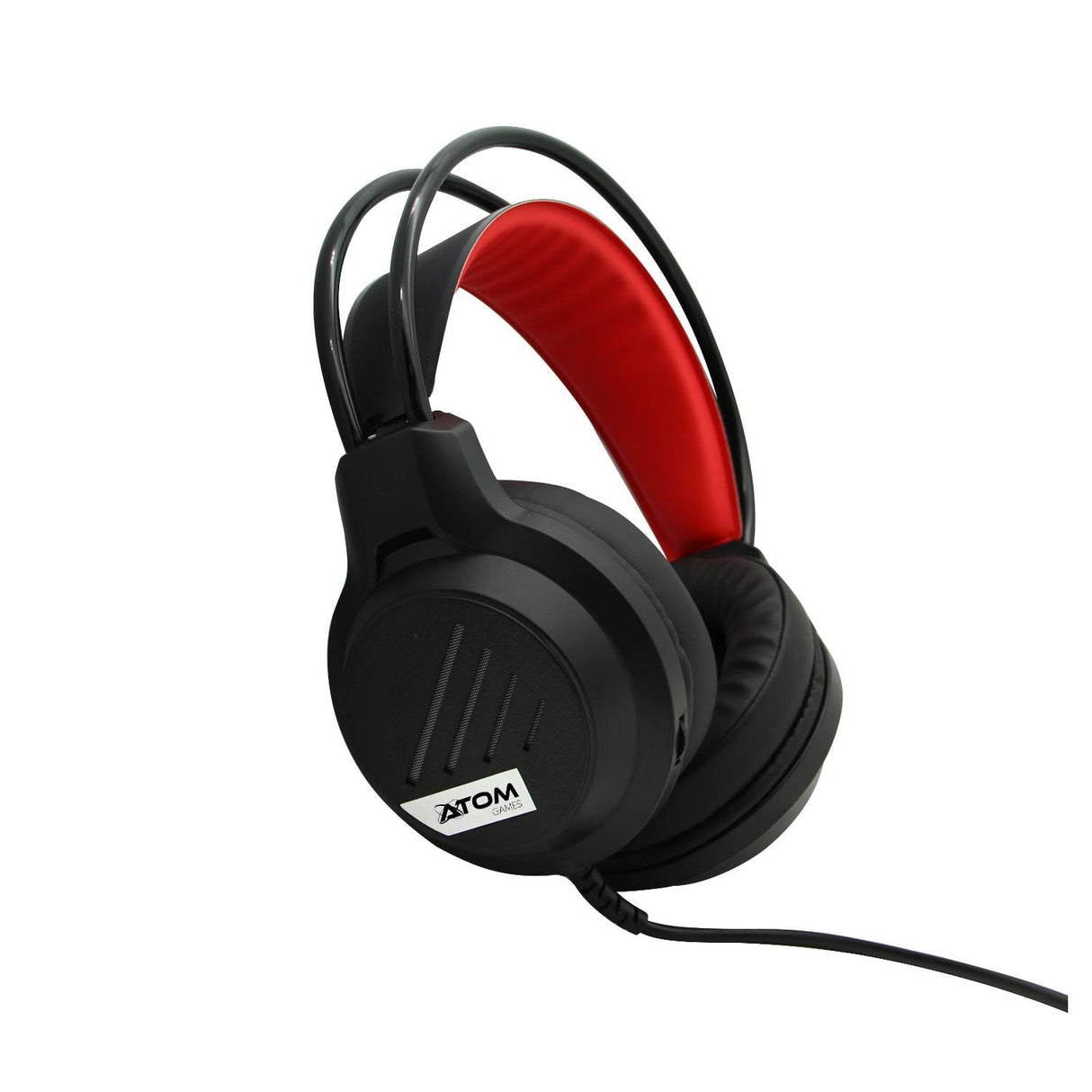 Wired headphones with microphone - Red