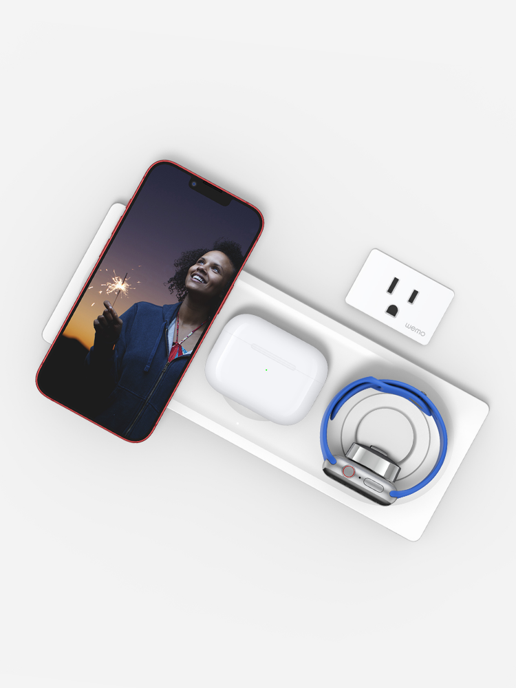 Cargador Inalámbrico 3 en 1 Negro Magsafe