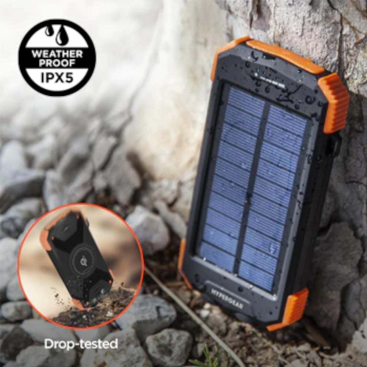 Batería Solar Hypergear 10000mAh con carga inalámbrica