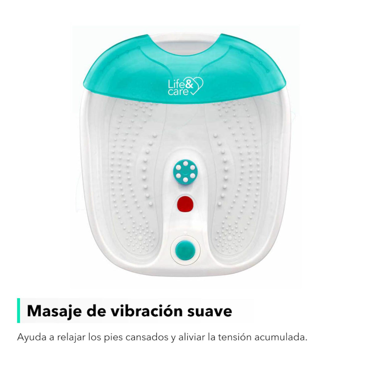 Tina De Masaje Para Pies Con Burbujas Y Vibración Life&care