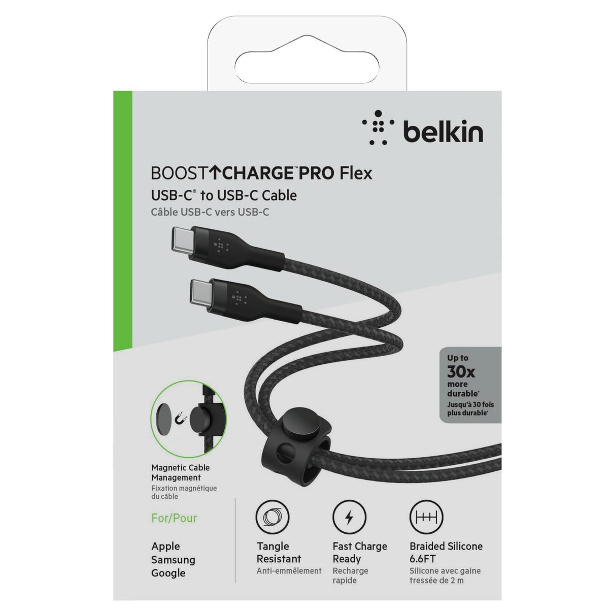 Pro Flex Usb-C To Usb-C Cable 60W Black 2M