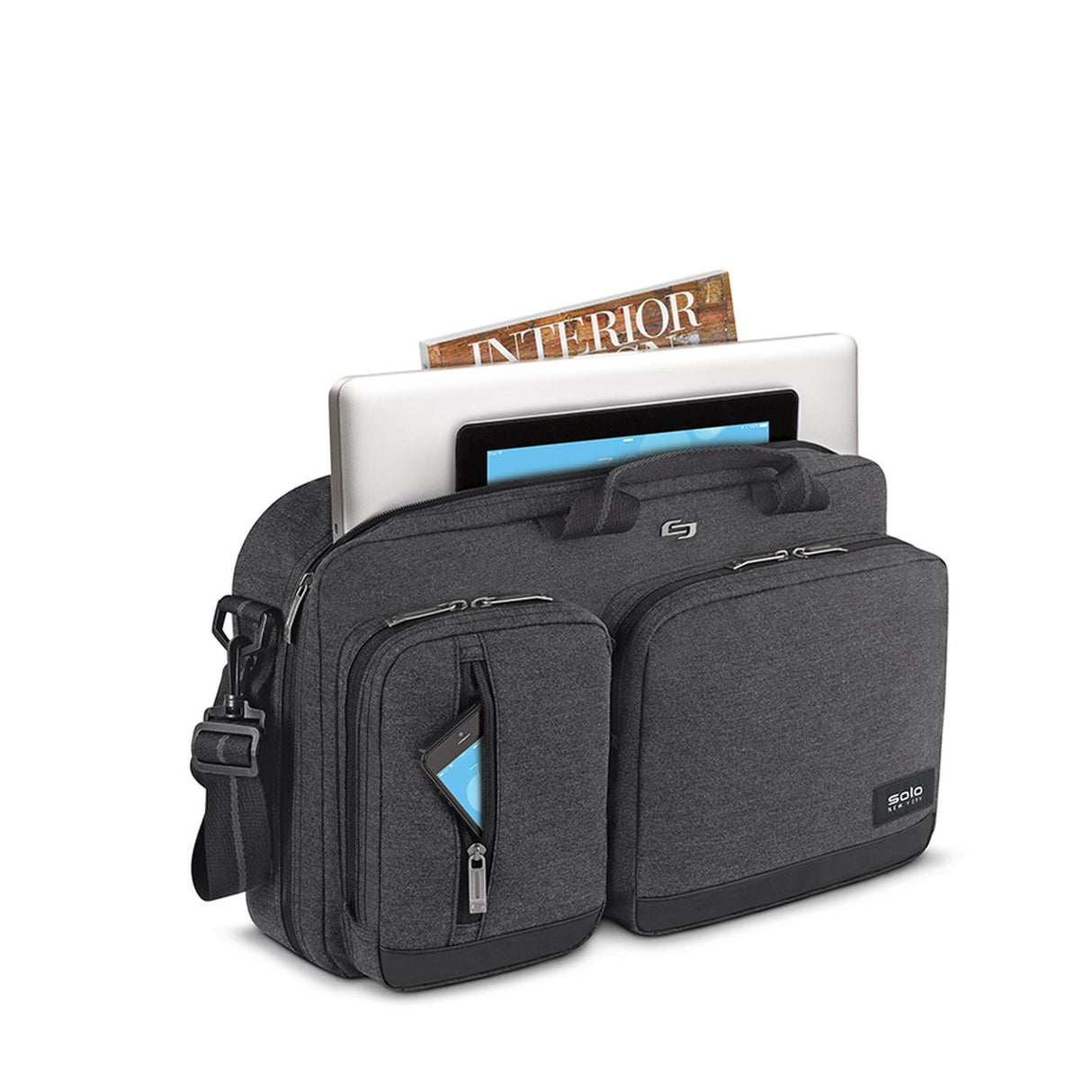 Duane Hybrid Briefcase - Gray