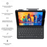 Teclado con Funda ZAGG Pro Keys Retroiluminado para iPad 10.2'' (7a, 8a y 9a Gen) - Negro/Gris