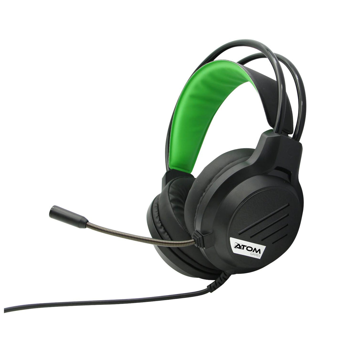 Wired headphones with microphone - Green