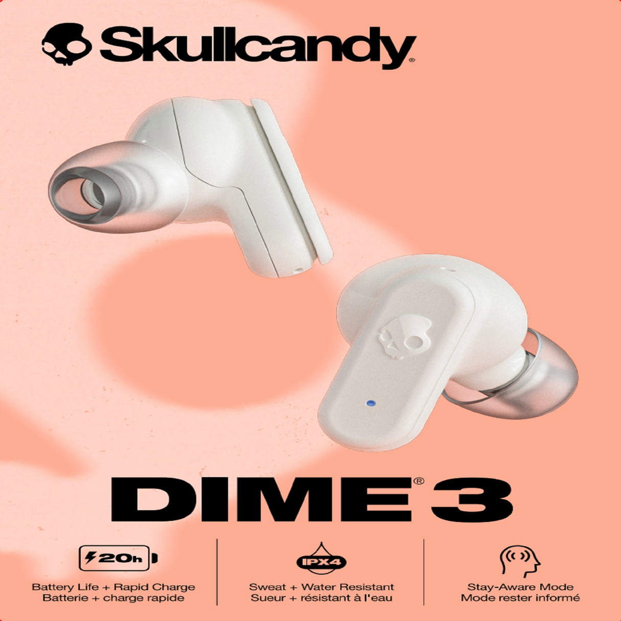 Audífonos Skullcandy TW In-Ear Dime 3 Inalámbricos