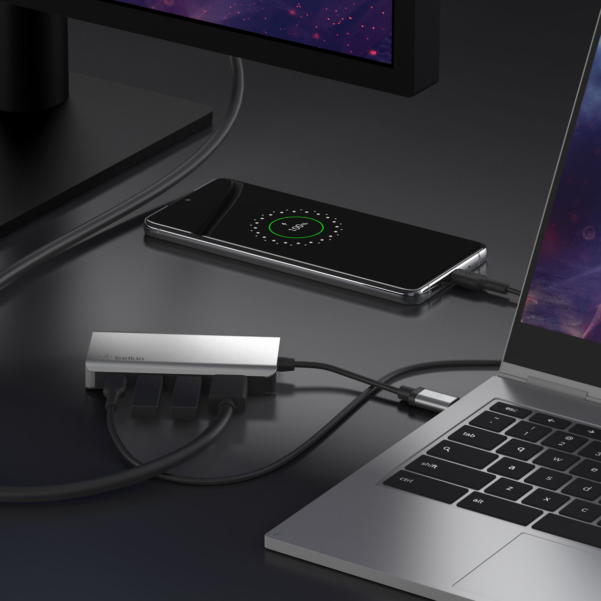 Adaptador Multipuerto USB C 4 En 1