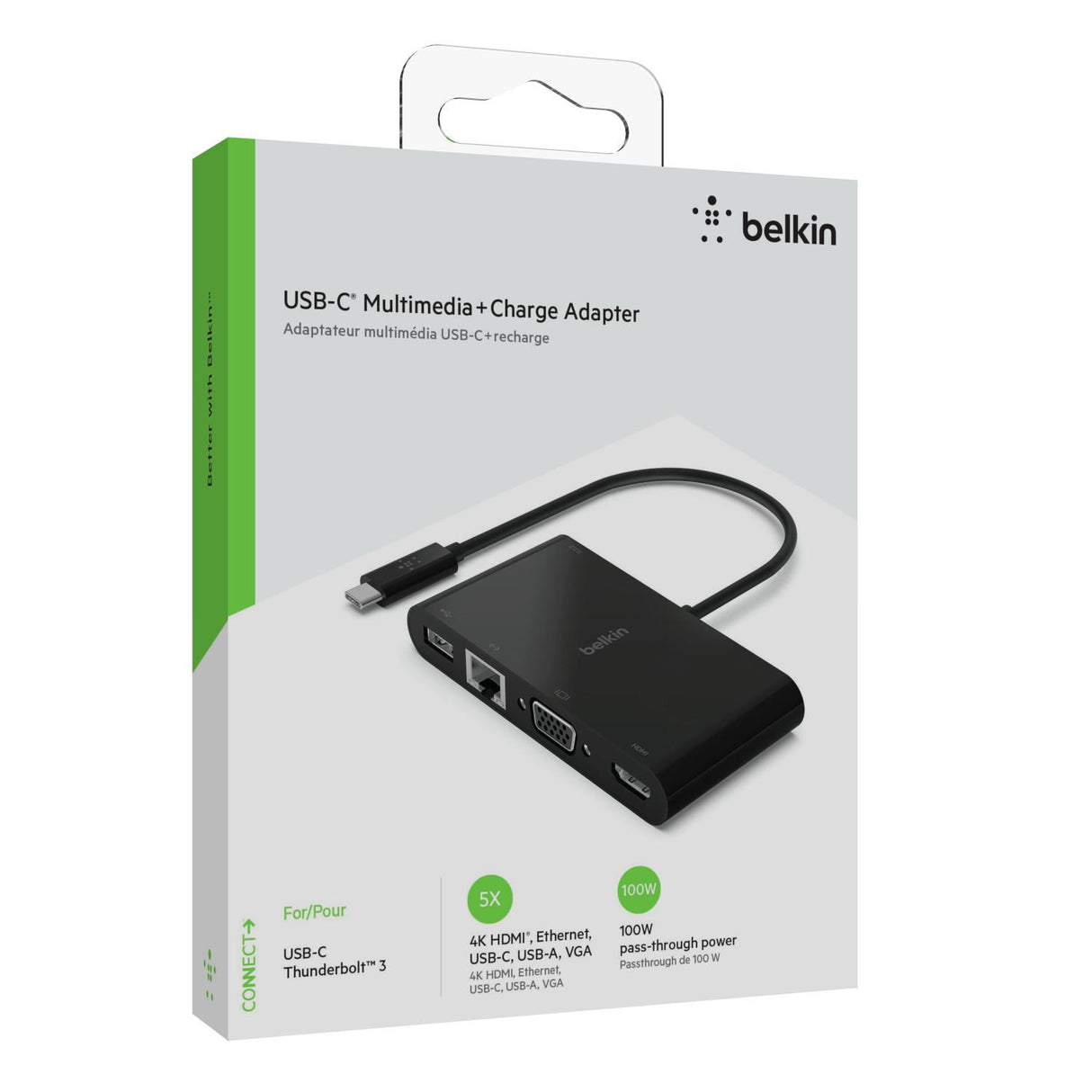 Adaptador Multimedia con salida USB-C 100W - Belkin