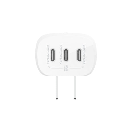 Cargador Belkin de Pared 3 Puertos USB-C Blanco