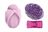 Headband, Turban and Hair Cap Set