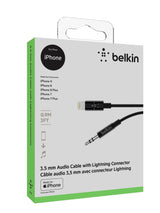 Cable Audio Lightning A Plug 3.5 De 90 Cm Negro - Belkin