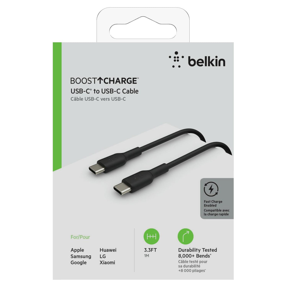 Cable USB-C a USB-C 1M BOOST↑CHARGE™