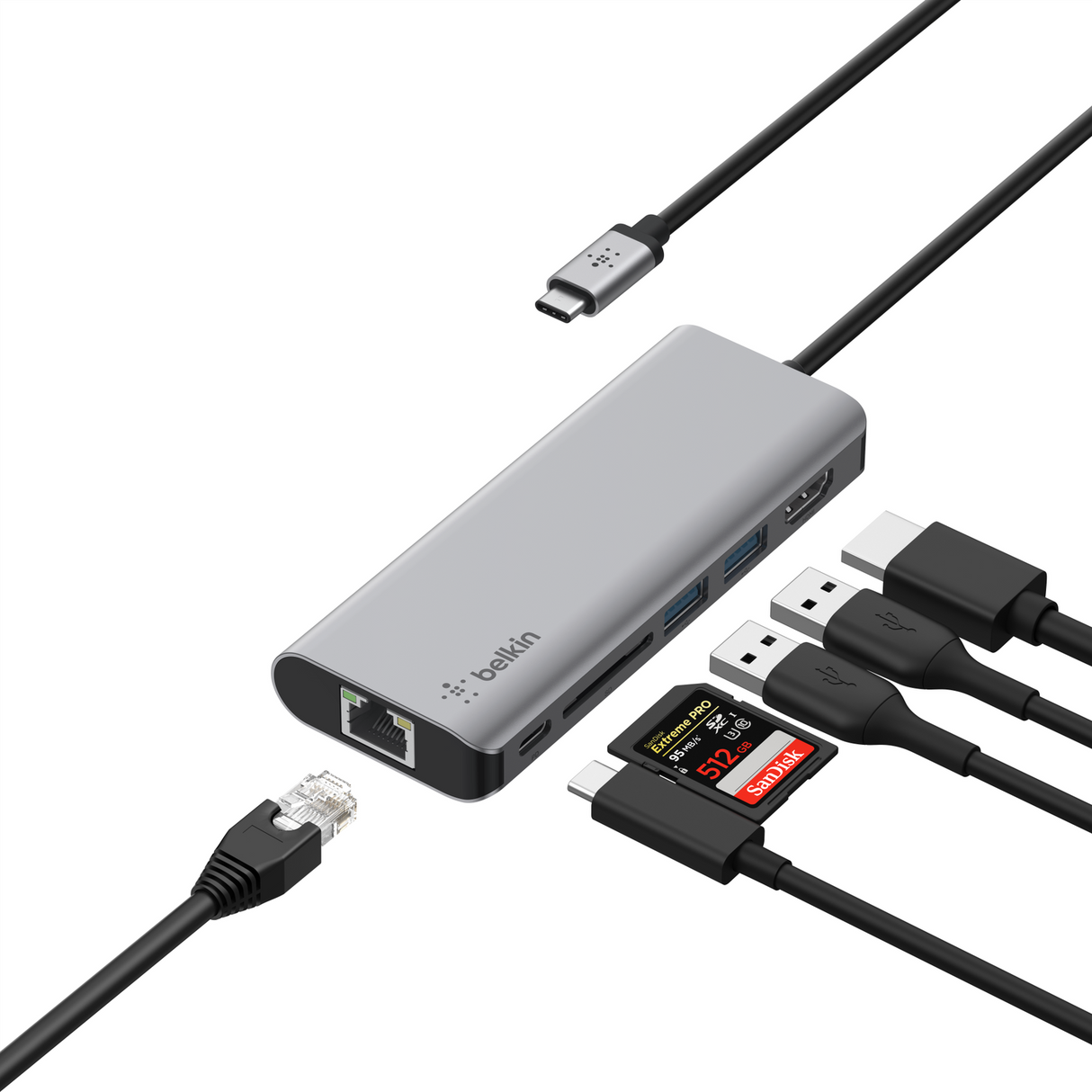 Adaptador Multipuerto USB C 6 En 1