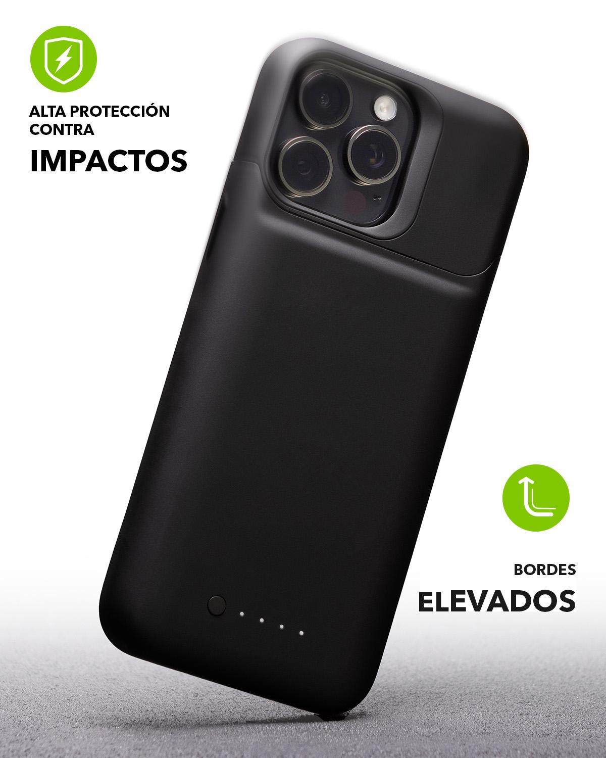 Funda Batería mophie juice pack access para iPhone 15 Pro Max Negra