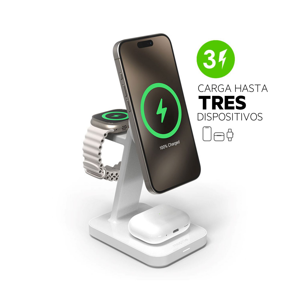 Mophie 3 in 1 white hotsell