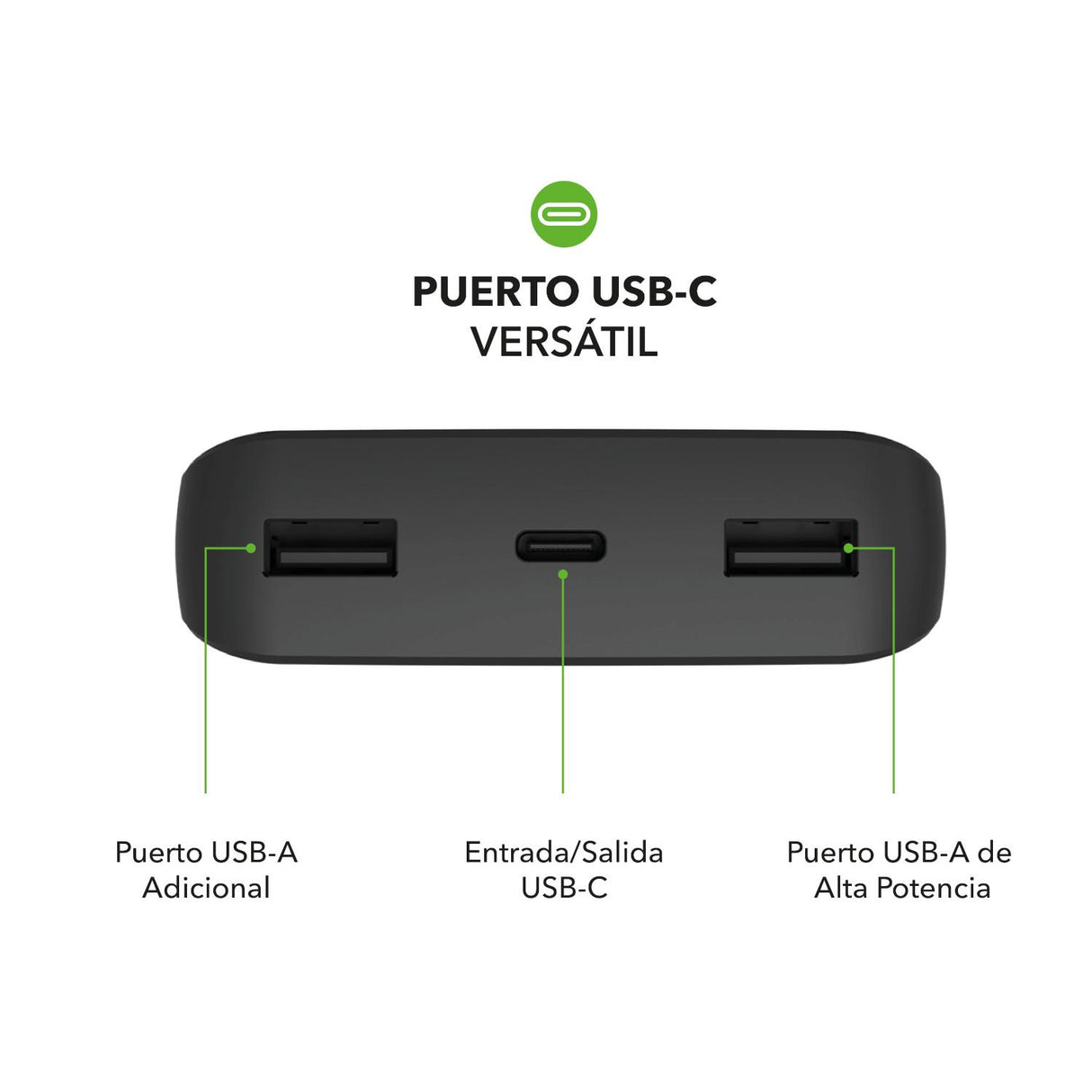 Batería Universal Mophie Power Boost 20k -Negro