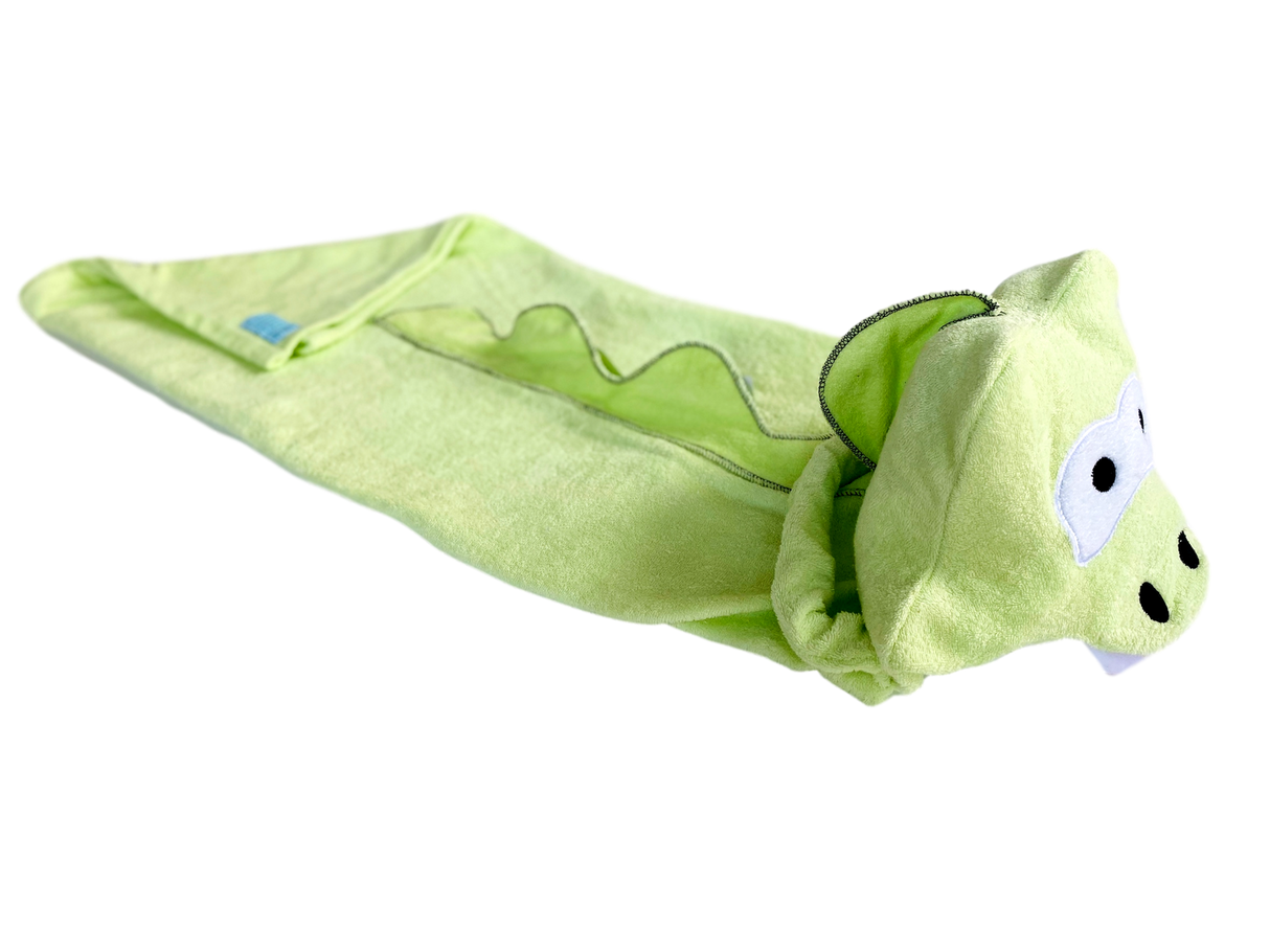 Crocodile-shaped children's towel, one-size-fits-all