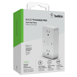 Multiple Wall Charger With AC Inputs and 2 USB C 68W White