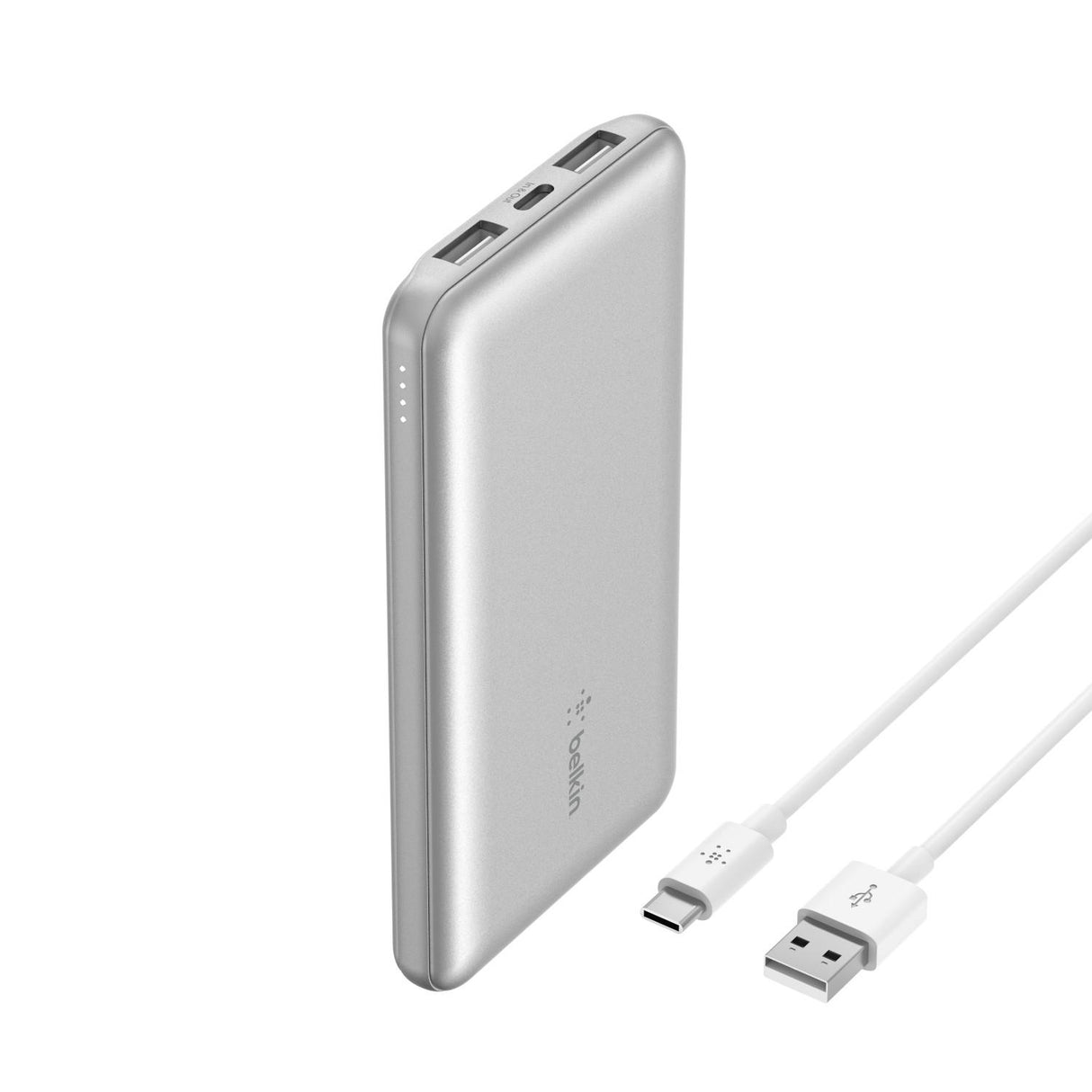 Power Bank De 10k Entrada Usb-A y C De 15w Belkin Plata