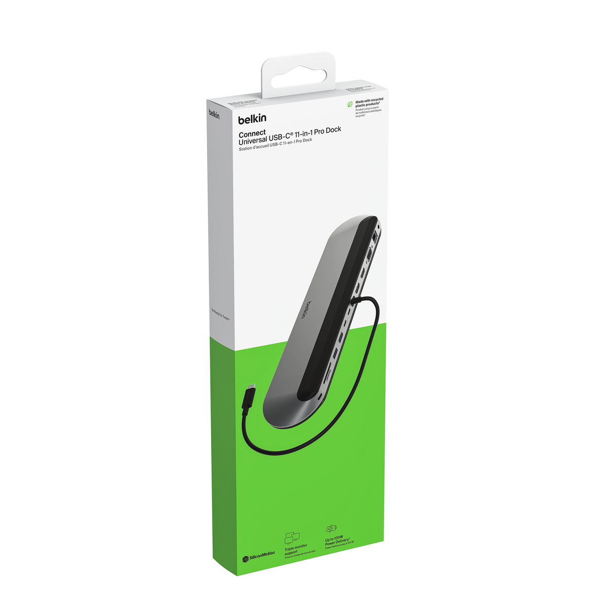 Adaptador Belkin Multipuerto USB-C Pro 11 Plateado