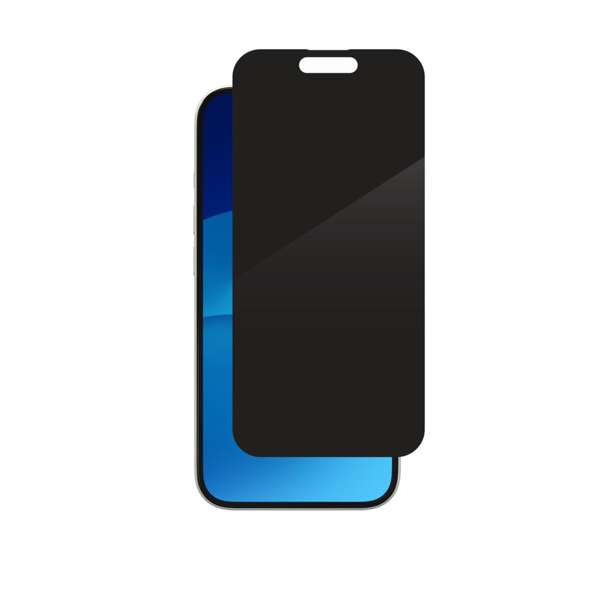 Mica Glass Elite ZAGG con privacidad 360 para iPhone 15