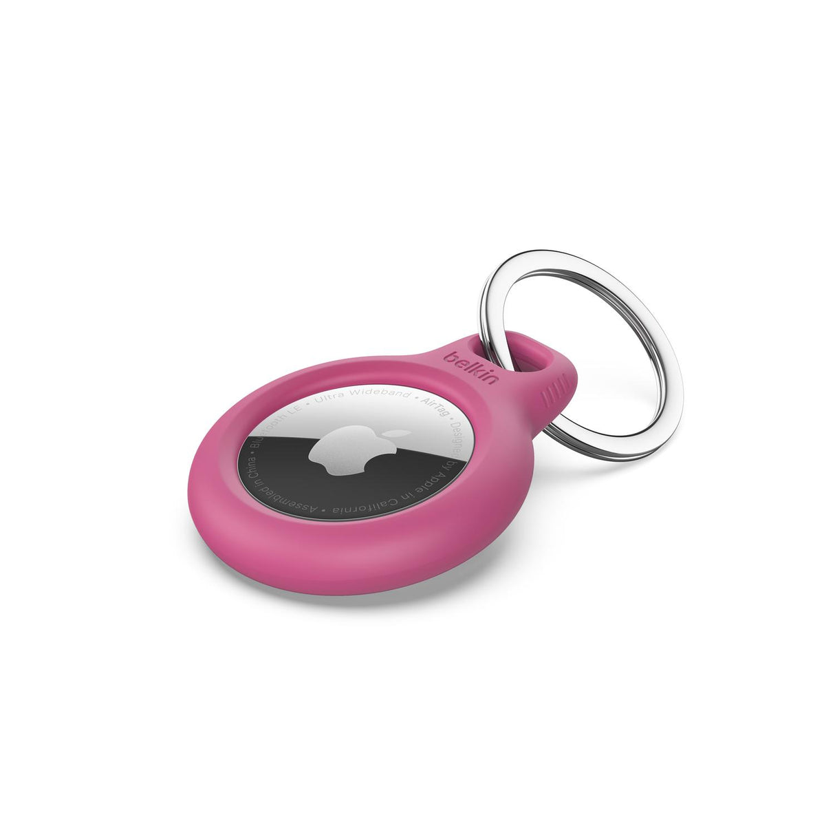 Holder with keychain for AirTag - Pink