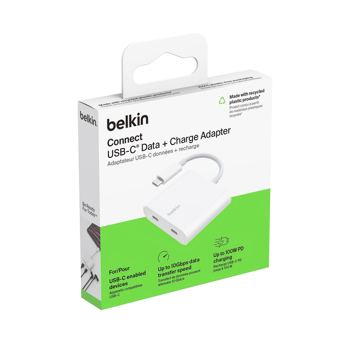 Adaptador Belkin 2 USB C a USB C 100 W