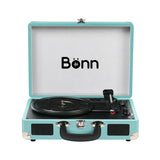 Bonn Bluetooth Record Player Suitcase - Blue