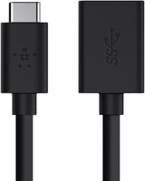 Adaptador 3.0 de USB - C a USB - A color Negro - Belkin