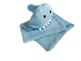 Shark-shaped children's towel, one size fits all