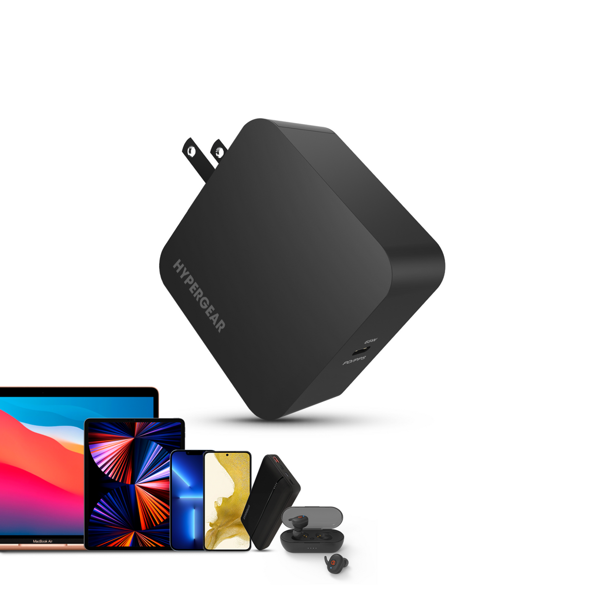 Hypergear 65W USB C Wall Charger Black