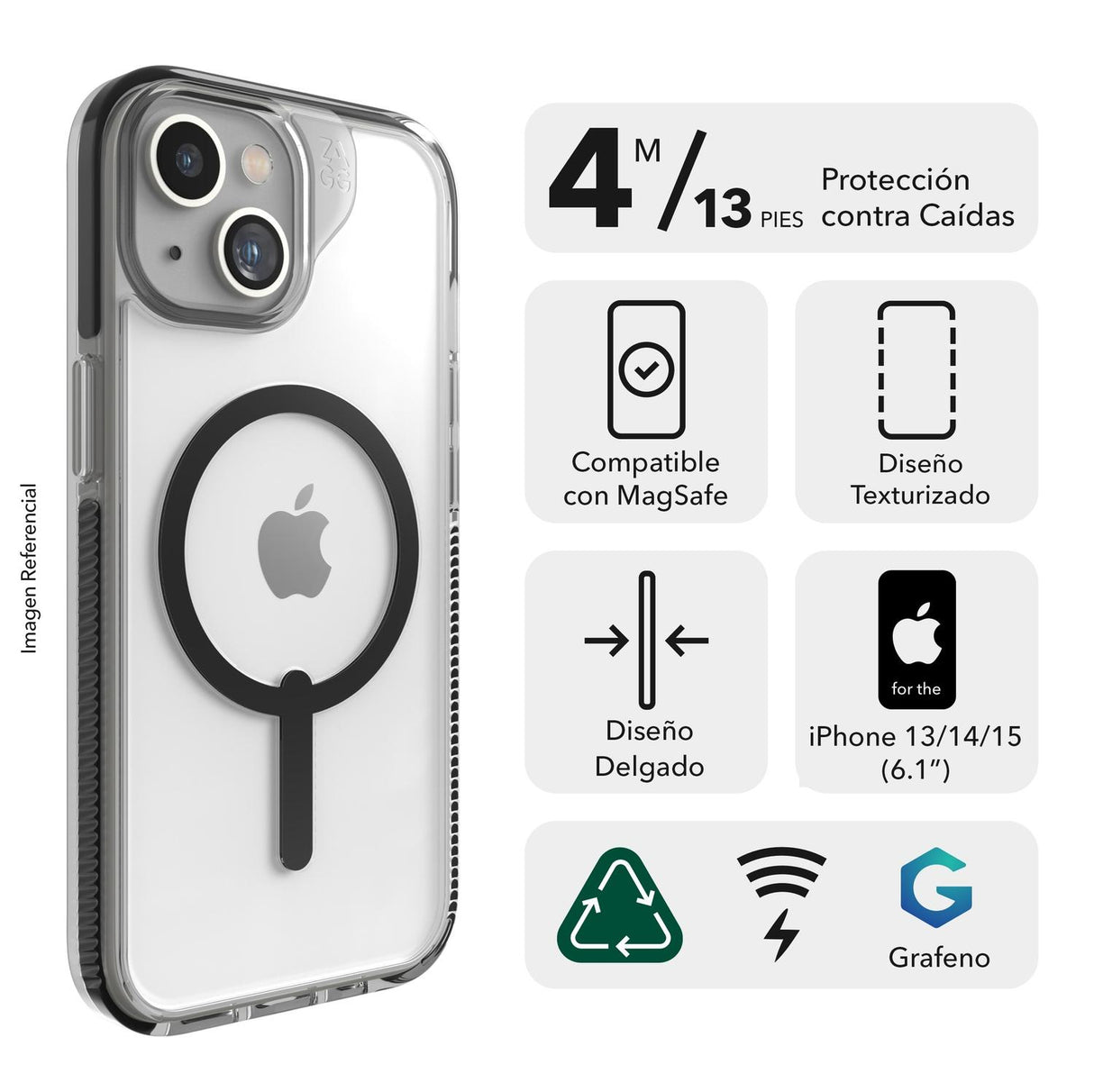 Case Crystal Palace para iPhone 15 y 14 Plus